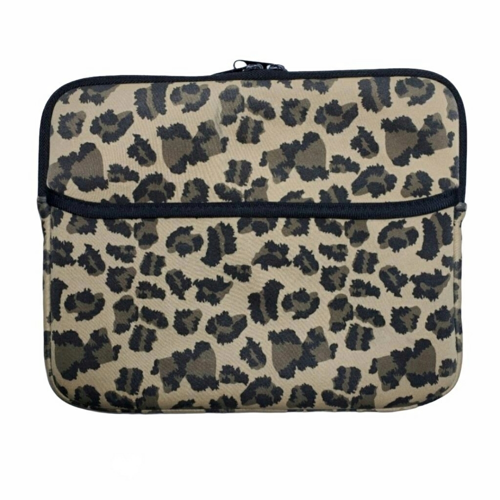 Leopard Zippered Pouch - 10" Tablet Case